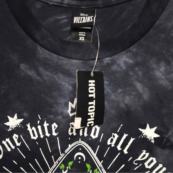 Disney Snow White And The Seven Dwarfs Poison Apple Acid Wash T-Shirt Dress - Picture 6 of 6